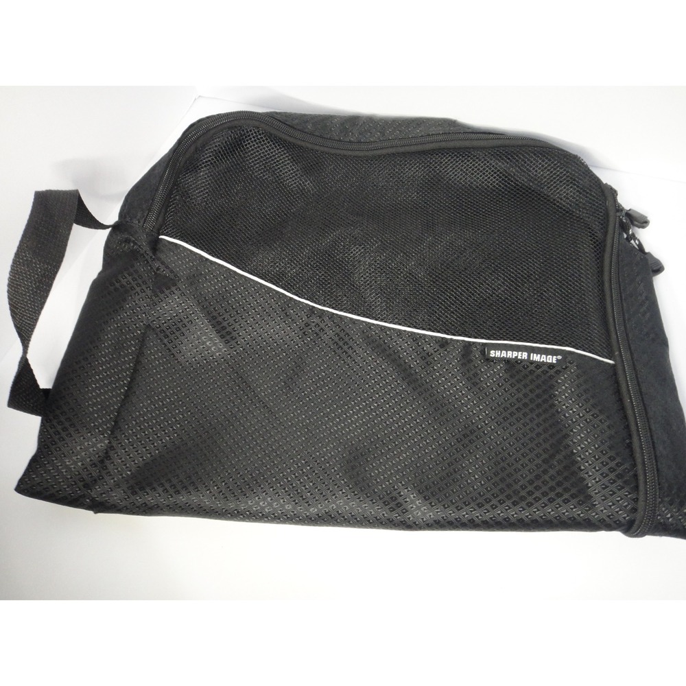 Sharper Image Black Mesh Travel Packing Cubes Set of 2 Luggage Organizer Bags - Picture 3 of 7